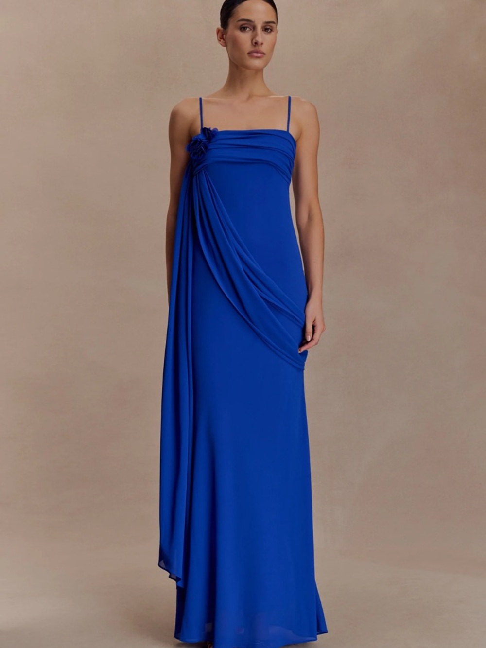 NWT Meshki Lena Chiffon Maxi Dress
